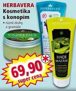Norma HERBAVERA Kosmetika s konopím nabídka