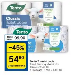 Tesco Tento Toaletní papír nabídka