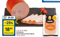 Tesco DZ Klatovy Kuřecí debrecínka krájená nabídka