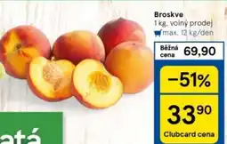 Tesco Broskve nabídka