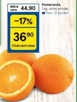 Tesco Pomeranče nabídka