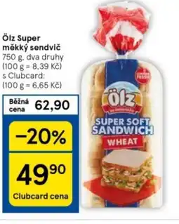Tesco Ölz Super měkký sendvič nabídka