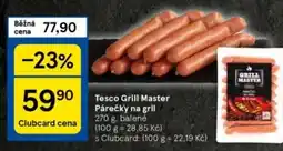 Tesco Tesco Grill Master Párečky na gril nabídka