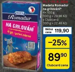 Tesco Madeta Romadur na grilování nabídka