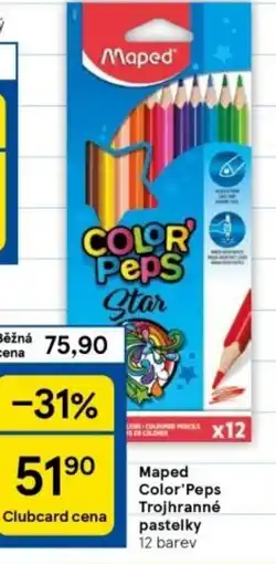 Tesco Maped Color'Peps Trojhranné pastelky nabídka