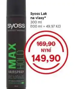 Tesco Syoss Lak na vlasy nabídka