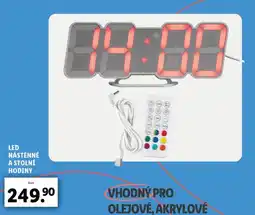 Lidl LED NÁSTĚNNÉ A STOLNÍ HODINY nabídka