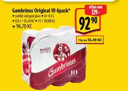 Albert Gambrinus Original 10 6pack nabídka