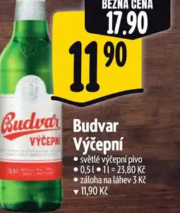Albert Budvar Výčepní nabídka
