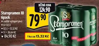Albert Staropramen 10 6pack nabídka