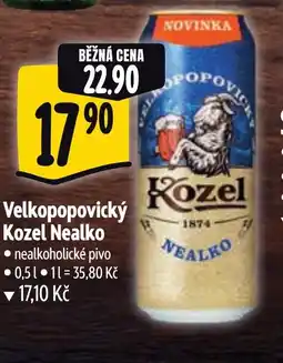 Albert Velkopopovický Kozel Nealko nabídka