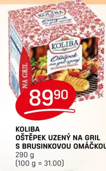 Flop KOLIBA OŠTĚPEK UZENÝ NA GRIL S BRUSINKOVOU OMÁČKOU 290 g nabídka