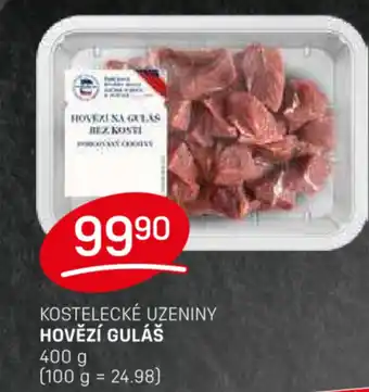 Flop KOSTELECKÉ UZENINY HOVĚZÍ GULÁŠ nabídka