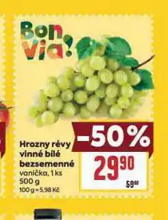 Billa Hrozny révy vinné bezsemenné nabídka