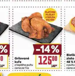 Billa Grilované kuře nabídka
