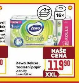 Billa Zewa deluxe toaletní papír nabídka