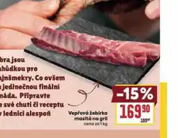 Billa Vepřová žebírka masitá na gril nabídka