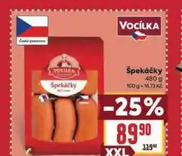 Billa Špekáčky nabídka