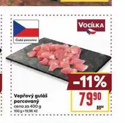 Billa Vepřový guláš porcovaný nabídka