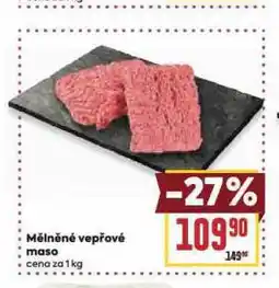 Billa Mělněné vepřové maso nabídka