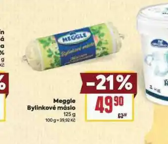 Billa Meggle bylinkové máslo nabídka