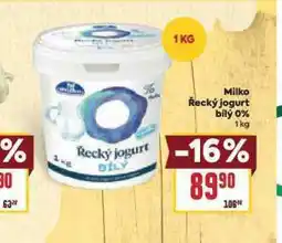 Billa Milko řecký jogurt bílý 0% nabídka
