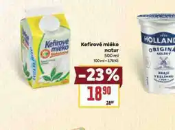 Billa Kefírové mléko natur nabídka