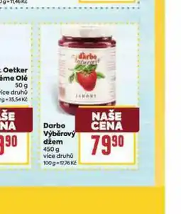 Billa Darbo výběrový džem nabídka