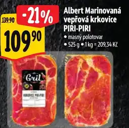 Albert Albert Marinovaná vepřová krkovice PIRI-PIRI nabídka