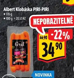 Albert Albert Klobáska PIRI-PIRI nabídka