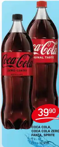 Flop COCA COLA, COCA COLA ZERO, FANTA, SPRITE nabídka