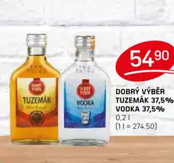 Flop DOBRÝ VÝBĚR TUZEMÁK 37,5%, VODKA 37,5% nabídka