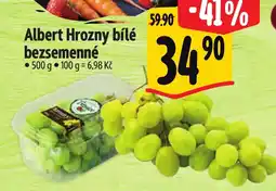 Albert Albert Hrozny bílé bezsemenné nabídka