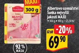 Albert Albertovo uzenářství Šunka nejvyšší jakosti MAXI nabídka