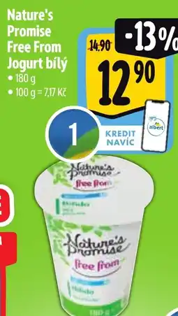 Albert Nature's Promise Free From Jogurt bílý nabídka