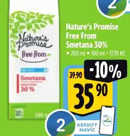 Albert Nature's Promise Free From Smetana 30% nabídka