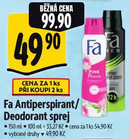 Albert Fa Antiperspirant/ Deodorant sprej nabídka