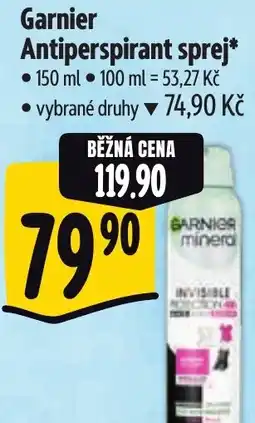 Albert Garnier Antiperspirant sprej nabídka