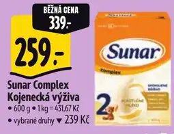 Albert Sunar Complex Kojenecká výživa nabídka