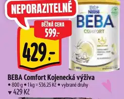 Albert BEBA Comfort Kojenecká výživa nabídka