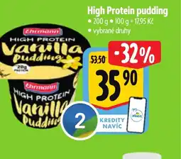 Albert High Protein pudding nabídka