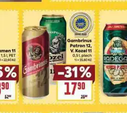 Billa Pivo gambrinus patron 12 nabídka