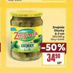 Billa Znojmia okurky nabídka