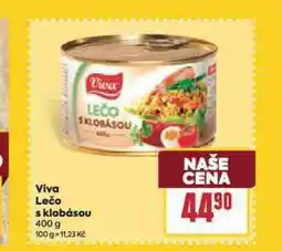 Billa Viva lečo s klobásou nabídka