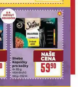 Billa Sheba kapsičky pro kočky nabídka
