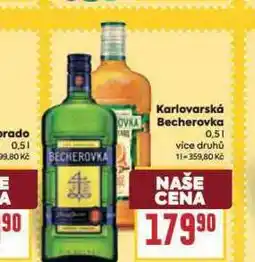 Billa Karlovarská becherovka nabídka