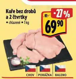 Albert Kuře bez drobů a 2 čtvrtky nabídka