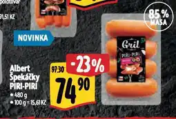 Albert Špekáčky piri-piri nabídka