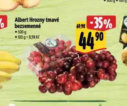 Albert Hrozny tmavé bezsemenné nabídka