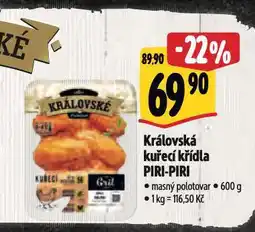 Albert Královská kuřecí křídla piri-piri nabídka